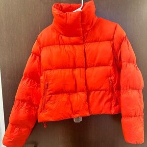 ALO Puffer Coat in Red Size Small